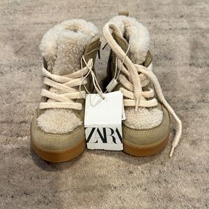 Zara Kids Beige and Cream Boots